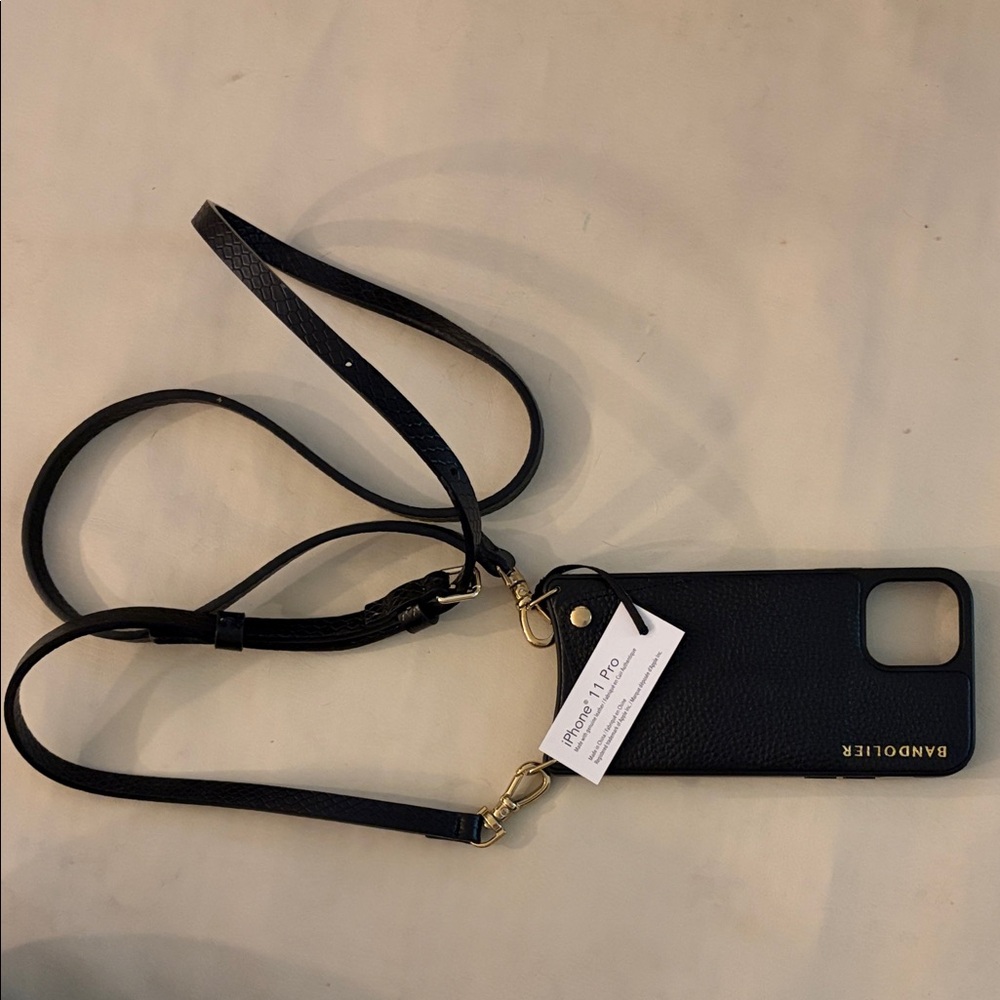 Bandolier Black iPhone 11 Pro Case with Strap
